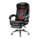 Luo Yi - CN Gaming-Stuhl, Produkte aus PU-Leder, Chef, Computerstuhl, Büro, Zuhause, Drehstuhl, Massagestuhl, Hebestuhl, verstellbarer Stuhl mit Fußstütze (D)