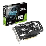 ASUS Dual GeForce RTX 3050 6GB GDDR6 Gaming Grafikkarte (Nvidia GeForce RTX3050 DLSS, PCIe 4.0, 1x HDMI 2.1a, 1x DisplayPort 1.4a, DUAL-RTX3050O6G)