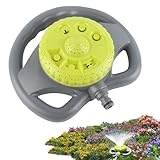 Rasensprenger – 360° drehbarer Sprinkler, wassersparend, wetterfest, für Garten, Garten, Rasen, Terrasse