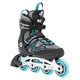 K2 Skates Damen Inline Skates Alexis 80 ALU, Grey - Cyan, 30G0417.1.1.080