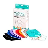 ProMedicalCare. Mundschutz FFP2 Masken Set in 9 verschiedenen Farben, Mundschutz Maske FFP2 farbig, Masken Mundschutz FFP2, 100er Pack (einzelverpackt)