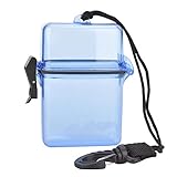 Dry Box Dive, Transparente Unterwasser Taucherei Wasserdichte Aufbewahrungsbox aus Kunststoff, für Kleine Tragbare Elektronische Geräte, Blau