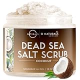 Körperpeeling Salt Body Scrub Peeling Gesicht Peeling Körper Coconut mit Vanilla Feuchtigkeitsspendend Eingewachsene Haare Körner Totes Meer Salz Dead Skin removal Frauen Männer 500g