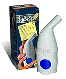 SaltPipe Salzpfeife mini Salz Inhalator 2, Weiss mit Blauer...