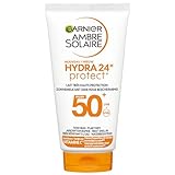 Garnier Ambre Solaire Hydra Protect 24H Milch, sehr hoher Schutz, LSF 50+, 50 ml