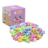 Plus-Plus 9603412 Kreativ-Bausteine, Big Pastell Set, Geniales Konstruktionsspielzeug, 100 Teile, Pastellfarben-Mix