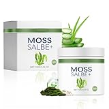 Moossalbe Plus, Moossalbe Gesicht Falten Testsieger, Anti Falten Creme mit Anti Aging Wirkung als Feuchtigkeitscreme Gesicht, Mooscreme mit Kollagen & Aloe vera, Antifaltencreme Gesichtspflege