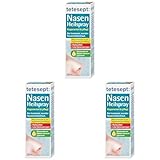 tetesept Nasen Heilspray – Nasenspray zur Regeneration und Pflege bei trockener, wunder Nasenschleimhaut – Nasenpflege mit Liposomen, Sesamöl & Dexpanthenol – 1 x 20 ml (Packung mit 3)