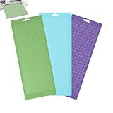 Dreuhuing Schneidematten zum Basteln, 3 Stück, klebrige, rutschfeste Bastelunterlage – selbstklebende rutschfeste Matte, für Kunstprojekte, Küchenpapier, PVC-Graviermaschine, Quilten