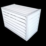 LIULIFEN Aluminium-Klimaanlagen- und Wärmepumpenabdeckung, Außeneinheit-Mini-Split-Klimaanlagenabdeckung, Klimaanlagenrahmen aus Aluminiumlegierung, staubdicht und wasserdicht, geeignet für