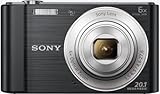 Sony DSC-W810 Digitalkamera (20,1 Megapixel, 6x optischer Zoom (12x digital), 6,8 cm (2,7 Zoll) LC-Display, 26mm Weitwinkelobjektiv, SteadyShot) schwarz