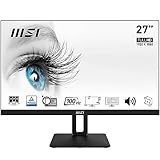 MSI PRO MP271APDE 69 cm 27 Zoll Office LED Monitor Full-HD, 100Hz, IPS Panel, Rahmenloses Design, HDMI, Displayport, Schwarz