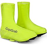 GripGrab Unisex – Erwachsene Gripgrab Ride vandtæt vindtæt cykel regnbetræk racercykel Mtb cykling sko overtrækker med velcro berschuhe Fahrrad, Gelb Hi-Vis, XL (44/45) EU