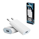 YSONIC 2er Pack USB Netzteil - Ladegerät - Steckdosenadapter - Stecker 5V-1A Universal – Kompatibel mit Handy,Kamera,Tablets, MP3 usw. (Weiß)