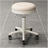 Drehhocker mit Rollen Ergonomischer Drehstuhl für Schönheit, Haare, Massagesalon, Labor, Küche und Büro - Höhenverstellbar