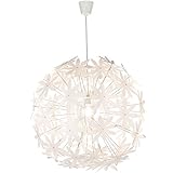 Globo Pendelleuchte Hängeleuchte Deckenleuchte, Wohnzimmerlampe, Blüten-Design, E27-Fassung, D 60 cm