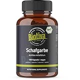 Schafgarbe Bio 150 Kapseln - Achillea Millefolium - 100% Vegan - Korbblütler - rein pflanzlich - Abgefüllt und zertifiziert in Deutschland - HPMC Kapseln - Biotiva