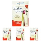 Südzucker Zuckersticks, 50 Sticks, 250g (Packung mit 4)