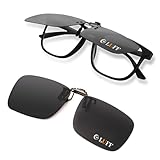 Polarisierte Unisex-Clip auf Sonnenbrille für verschreibungspflichtige Brillen-gute Clip-Stil Sonnenbrille für Myopie Brille im Freien / Fahren / Angeln (flip up style)