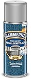 Hammerite Metallschutzlack Spray Hammerschlag, 3in1- Rostschutz, Silbergrau, 400 ml