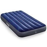 INTEX Dura-Beam Fiber-Tech-Vinyl-Luftmatratze mit Plüsch-Oberseite und 2-in-1-Ventil, 190 x 99 x 25 cm, Doppelbett (Pumpe Nicht im Lieferumfang enthalten)