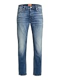 Herren Jack & Jones Comfort Fit Jeans Mike ORIGINAL JOS Mid Waist Reg Basic, Farben:Blau, Größe Jeans:36W / 32L