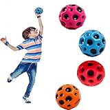 Space Balls Extreme High Bouncing Ball Meteor Space Ball, Gummi Bounce Ball Sensorischer Ball, cooler Tiktok Pop Bouncing Trainingsball für drinnen und draußen, einfach zu greifen und zu fangen (4