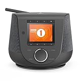 Hama Internetradio mit Digitalradio-Empfang & Handy-Ladefunktion, Smart Radio DIR3200SBT (WLAN/DAB/DAB+/FM, Bluetooth/Spotify Streaming, Stationstasten, Radio-Wecker, UNDOK-App) Mini Internet Radio