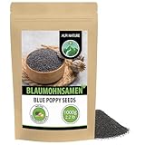 Alpi Nature Mohnsamen 1kg, Blaumohn Samen ganz, Mohn Samen ganz zum Backen und Mohnkuchen