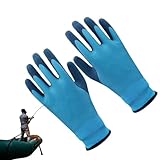 Winter wasserdichte Arbeitshandschuhe, 1 Paar Latexbeschichtung für kaltes Wetter, atmungsaktive Thermohandschuhe, Thermo-isolierte Gefrierhandschuhe, Winterarbeitshandschuhe für kaltes Wetter für