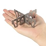 Lixada Titanium Alkohol Herd Rack Cross Stand Outdoor Camping Herd Stand Support Rack