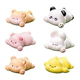 6pcs Cartoon Schreibtisch Ornamente Harz Dekorative Miniaturfiguren Zubehör Für Kinderzimmer Und Wohnzimmertisch