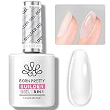Born Pretty Builder Nail Gel - 8 in 1 Clear Quick Builder Gel für Nägel In a Bottle Aufbaugel für Gelnägel Base Top Coat Poly-Nagelgel Verlängerungsgel Verstärkungsgel Nagelkleber