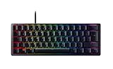Razer Huntsman Mini (Purple Switch) - Kompakte 60% Gaming Tastatur mit opto-mechanischen Schaltern (PBT-Tastenkappen, abnehmbares USB-C Kabel) QWERTZ DE-Layout | Schwarz