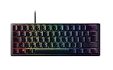 Razer Huntsman Mini (Purple Switch) - Kompakte 60% Gaming Tastatur mit opto-mechanischen Schaltern (PBT-Tastenkappen, abnehmbares USB-C Kabel) QWERTZ | DE-Layout, Schwarz