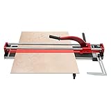 Fliesen Cutter Maschine Maximale Schnittdicke 15mm Manuelle Fliesenschneider Problemlose Verwendung Professionelle Keramische Fliesenschneidmaschine für Einer Breiten Palette Fliesen Geeignet (Rot)