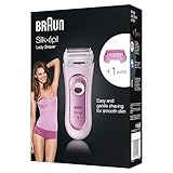 Braun Silk-épil Lady Shaver, Damenrasierer elektrisch, Elektrischer Rasierer und Trimmer, Wet&Dry, 5100, pink