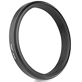 Haoge 49 mm Filteradapterring für Fujifilm Fujinon X100VI X100V Kamera-Zubehör, passend für 49 mm UV-CPL ND-Filter, passend für Original-Objektivdeckel, schwarz, LAR-X55B