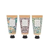 William Morris At Home Peacock-Three Handcremes 3x30ml - Pflegendes Trio für weiche und geschmeidige Hände! Feuchtigkeitsspendendes Handcreme-Set, geschenkwürdige Verpackung