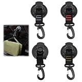 4 Stücke Saugnapf Camping, Saughaken Extra Stark, Saugnapf Befestigung Haken mit Haken Camper Zubehör, für Auto Seitige Markisen Zelte, Camping Wohnmobil Haushalt, Sonnensegel Vordach Autospanner