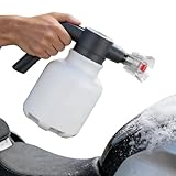 Schaumsprüher, 2 Liter, wiederaufladbar mit hohem Druck, für Autowaschanlagen, für Haus, Küche, Innenbereich, Außenbereich, Garten, Hof, Düngung und