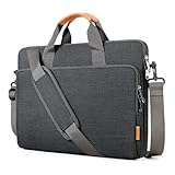 bagasin Laptoptasche Laptop Aktentasche Passt bis zu 14 15 Zoll Laptop Erweiterbare Wasserdichte Schultertasche Umhängetasche Tragetasche Notebooktasche PC Computer Tasche