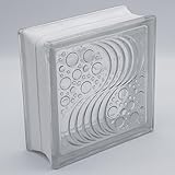 Fuchs Design Glasbausteine Ocean klar, 19x19x8 cm - 6 Stück