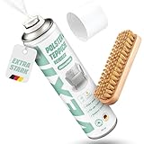 VEXIL Polster- & Teppich-Reiniger Spraydose mit Bürste - Tiefenreinigung mit Leichtigkeit - Entfernt hartnäckigste Verschmutzungen - Ideal für Polstermöbel, Teppich & Textilien Made in Germany