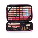 LZPCarra Lidschatten-Make-up-Box 40-farbiger Lidschatten und Lippenstift Hochglanz-Puderkuchen und andere Funktionen MULTIFUNKTIONALER LIDSCHATTEN Glitzer Lidschatten Puder (Pink, One Size)