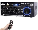 AK45 Pro HiFi-Verstärker Stereo Amplifier 2 Kanal Bluetooth 5.0 Power Amplifier 50W X 2 Digital Power Amplifier Hifi Stereo Verstärker Endstufe mit USB, SD, RCA für Zuhause oder Auto