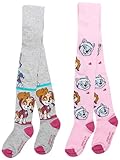 United Labels Paw Patrol Strumpfhose für Mädchen - Kinder Strickstrumpfhose Kinderstrumpfhose Grau Rosa (2er Pack) (DE/NL/SE/PL, Numerisch, 110, 116, Regular, Grau/Rosa)
