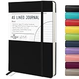 STATIONERY ISLAND Notizbuch A5 Liniert, Journal Hardcover...