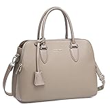 David Jones - Damen Handtasche Henkeltasche - Frau PU Leder Schultertasche - Elegante Tote Shopper Tasche - Umhängetasche Viele Fächer Zip Multi Taschen - Alltags Mode Arbeit Stadt City - Beige