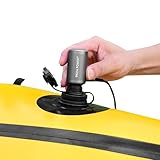 Edge TurboBean 22kPa Mini Hochdruck Luftpumpe für Aufblasbares, 420L/min & 130K RPM Schnellaufpumpen und Entlüften mit USB-C Anschluss, Tragbare Elektropumpe für Campingmatratze, Schlauchboot etc